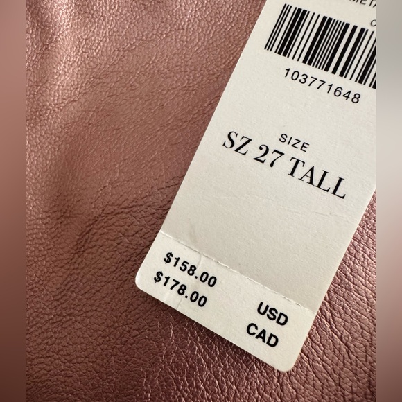 Anthropologie Maeve The Colette Metallic Ruffle-Hem Faux Leather Pants - Picture 14 of 15